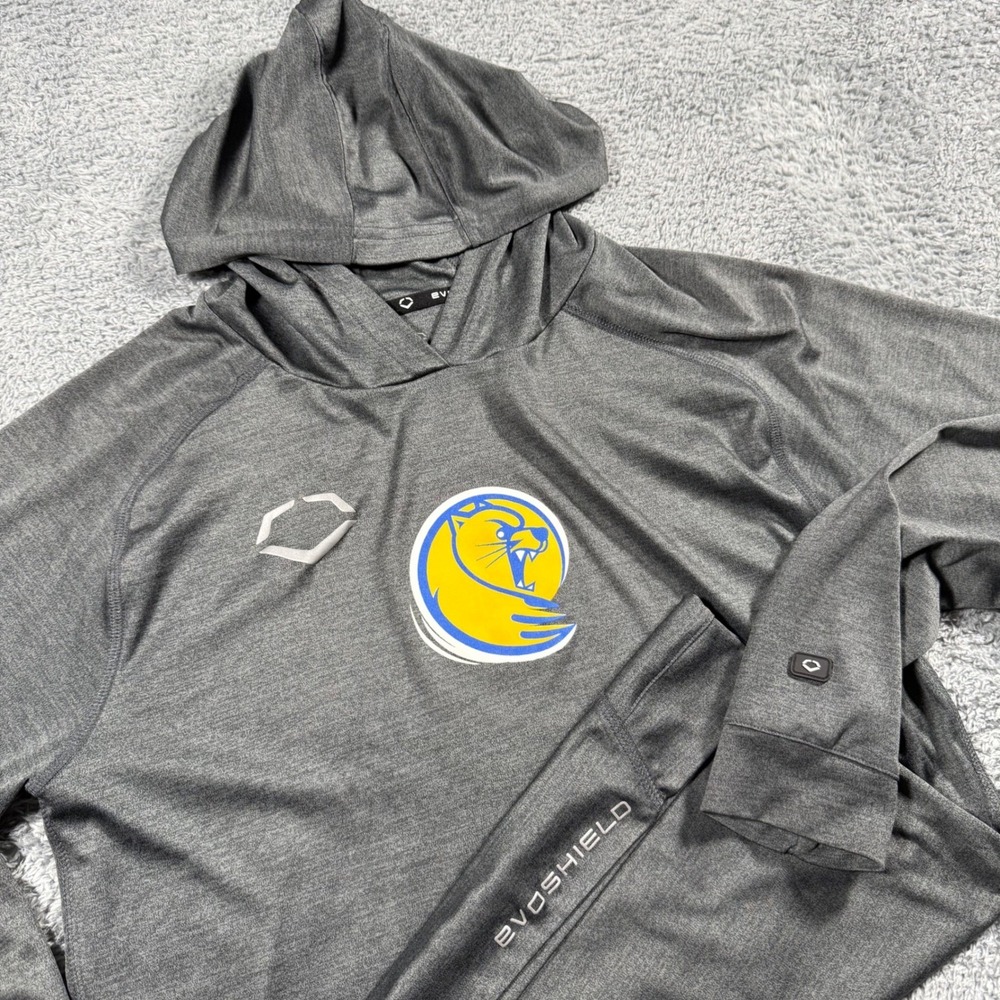 EVOSHIELD Performance Lightweight Hoodie Lander University SC Gray Size Medium